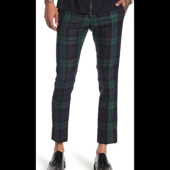 Valentino Other - Valentino Mens Plaid Wool Dress Trousers Size 48